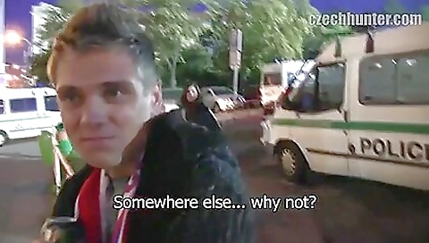 Shaky college girl and alow demonstr