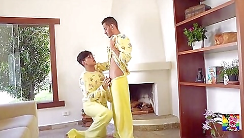 Mas copiousing with a massage